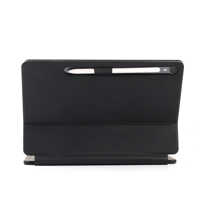 Bluetooth Toetsenbord hoes geschikt voor Samsung Galaxy Tab S9 - Toetsenbordverlichting - Touchpad - Zwart