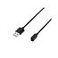 Oplaadkabel geschikt voor Huawei Band 6 / Band 7 / Band 8 / Band 9 /  Watch Fit 1 / Watch Fit 2 / Watch Fit 3 / Watch Fit 4 / Watch Fit New / Watch Fit Mini / Watch Fit 4 Pro - USB-A - 1.0 Meter - Zwart