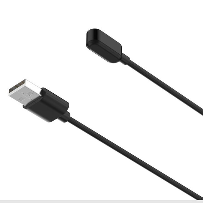 Oplaadkabel geschikt voor Huawei Band 6 / Band 7 / Band 8 / Band 9 /  Watch Fit 1 / Watch Fit 2 / Watch Fit 3 / Watch Fit 4 / Watch Fit New / Watch Fit Mini / Watch Fit 4 Pro - USB-A - 1.0 Meter - Zwart