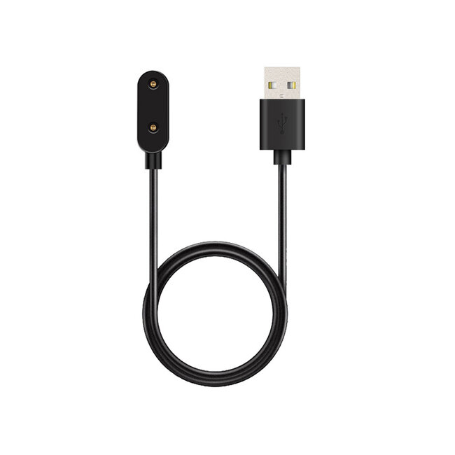 Oplaadkabel geschikt voor Huawei Band 6 / Band 7 / Band 8 / Band 9 /  Watch Fit 1 / Watch Fit 2 / Watch Fit 3 / Watch Fit 4 / Watch Fit New / Watch Fit Mini / Watch Fit 4 Pro - USB-A - 1.0 Meter - Zwart