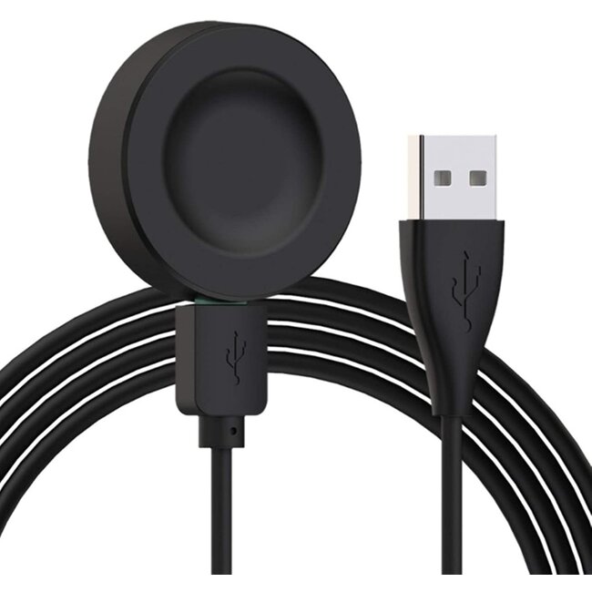 Oplaadkabel geschikt voor Huawei Watch GT 3 / Watch GT 4 / Watch GT 4 Pro - USB-A - 1.0 Meter - Zwart