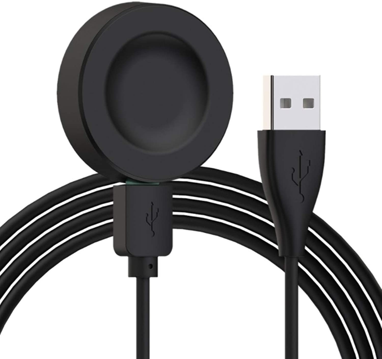 Oplaadkabel geschikt voor Huawei Watch GT 3 / Watch GT 4 / Watch GT 4 Pro - USB-A - 1.0 Meter - Zwart afbeelding