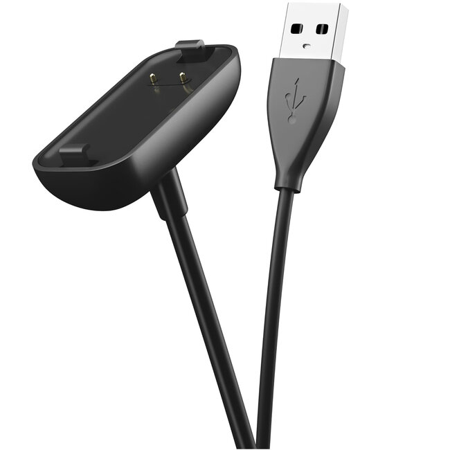 Oplaadkabel geschikt voor Fitbit Inspire 3 - UBS-A - 1.0 Meter - Zwart