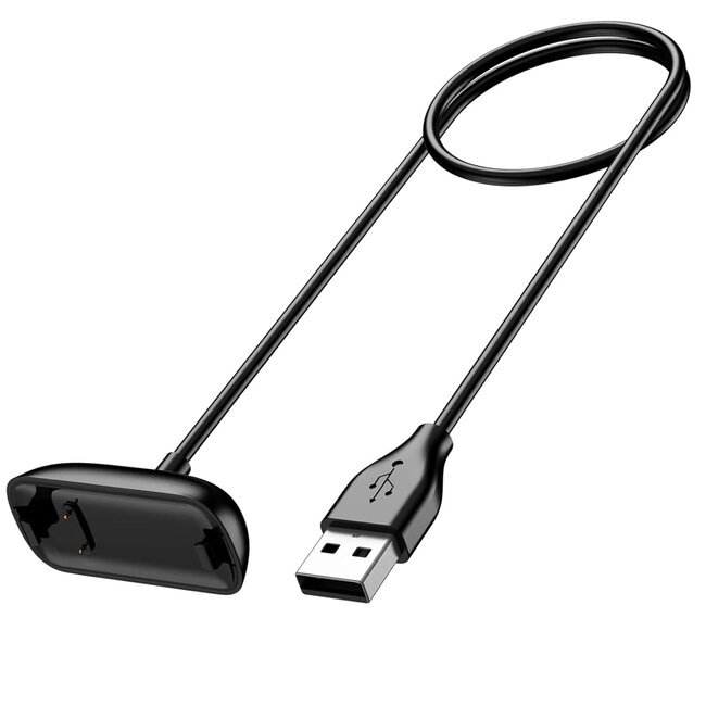 Oplaadkabel geschikt voor Fitbit Inspire 3 - UBS-A - 1.0 Meter - Zwart