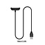 Oplaadkabel geschikt voor Fitbit Inspire 3 - UBS-A - 1.0 Meter - Zwart