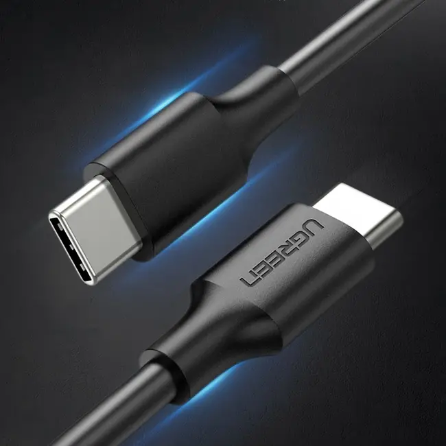 Ugreen - USB-C naar USB-C - 1.0 Meter - Geschikt voor Smartphones, Tablets, Laptops - Zwart