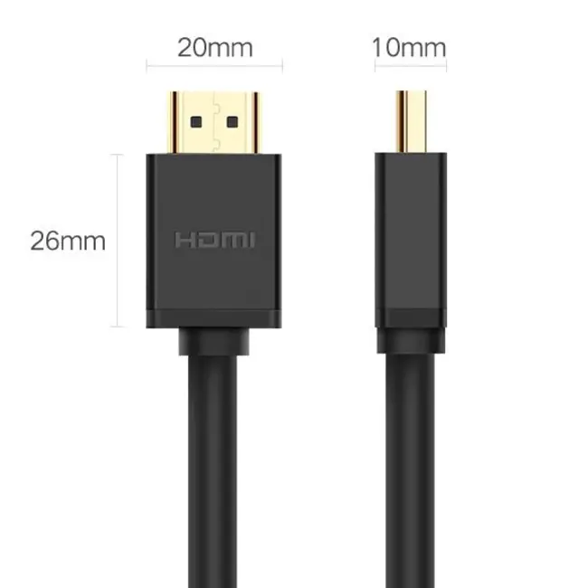 Ugreen - HDMI kabel - HDMI 2.1 kabel - HDMI kabel 10 meter - 4K 30Hz - Ultra HD - Zwart