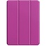 Hoozey - Tablet hoes geschikt voor Apple iPad Pro 12.9 inch (2022) / iPad Pro 12.9 (2021) / iPad Pro 12.9 (2020) - Tri-Fold Book Case - Met Auto/Wake functie - Paars