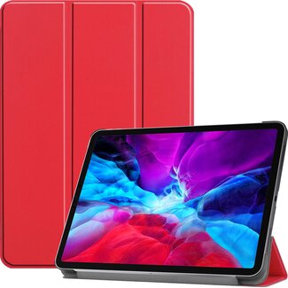 Hoozey Hoozey - Tablet hoes geschikt voor Apple iPad Pro 12.9 inch (2022) / iPad Pro 12.9 (2021) / iPad Pro 12.9 (2020) - Tri-Fold Book Case - Met Auto/Wake functie - Rood