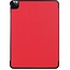 Hoozey - Tablet hoes geschikt voor Apple iPad Pro 12.9 inch (2022) / iPad Pro 12.9 (2021) / iPad Pro 12.9 (2020) - Tri-Fold Book Case - Met Auto/Wake functie - Rood