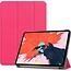Hoozey - Tablet hoes geschikt voor Apple iPad Pro 12.9 inch (2022) / iPad Pro 12.9 (2021) / iPad Pro 12.9 (2020) - Tri-Fold Book Case - Met Auto/Wake functie - Magenta