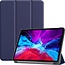 Hoozey - Tablet hoes geschikt voor Apple iPad Pro 12.9 inch (2022) / iPad Pro 12.9 (2021) / iPad Pro 12.9 (2020) - Tri-Fold Book Case - Met Auto/Wake functie - Donkerblauw