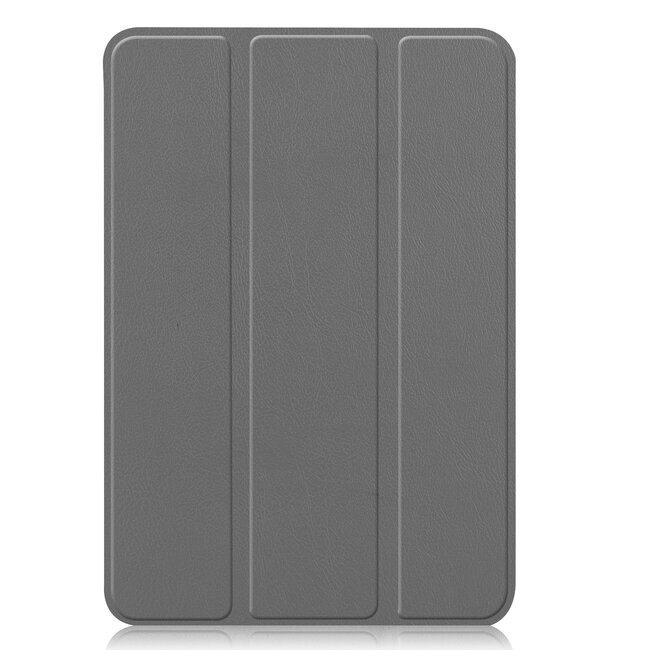 Tablet hoes geschikt voor Apple iPad Mini 7 (2024) - Tri-Fold Book Case - met Auto/Wake functie - Grijs