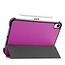 Tablet hoes geschikt voor Apple iPad Mini 7 (2024) - Tri-Fold Book Case - met Auto/Wake functie - Paars