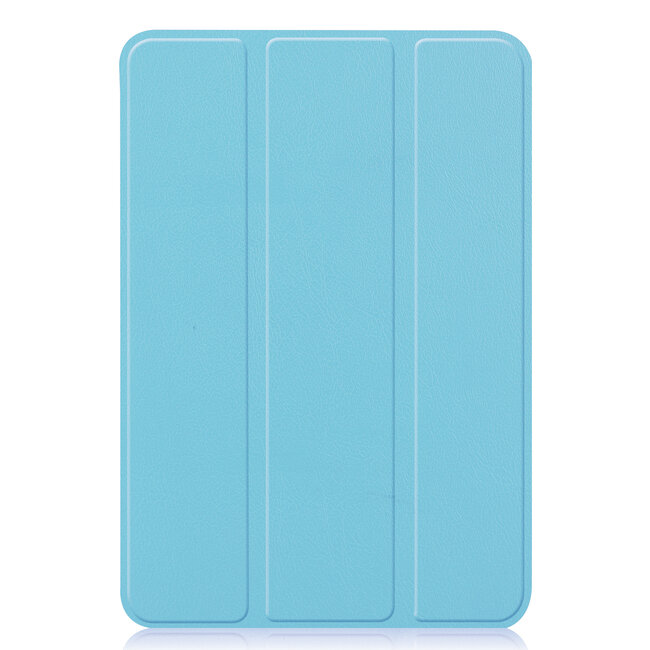 Tablet hoes geschikt voor Apple iPad Mini 7 (2024) - Tri-Fold Book Case - met Auto/Wake functie - Lichtblauw