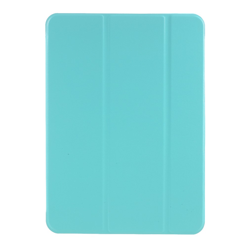 Hoozey - Tablet hoes geschikt voor Apple iPad Air (2025) / iPad Air (2024) - 11 Inch - Siliconen Tri-fold hoes met Auto/Wake functie - Shockproof - Cyaan afbeelding