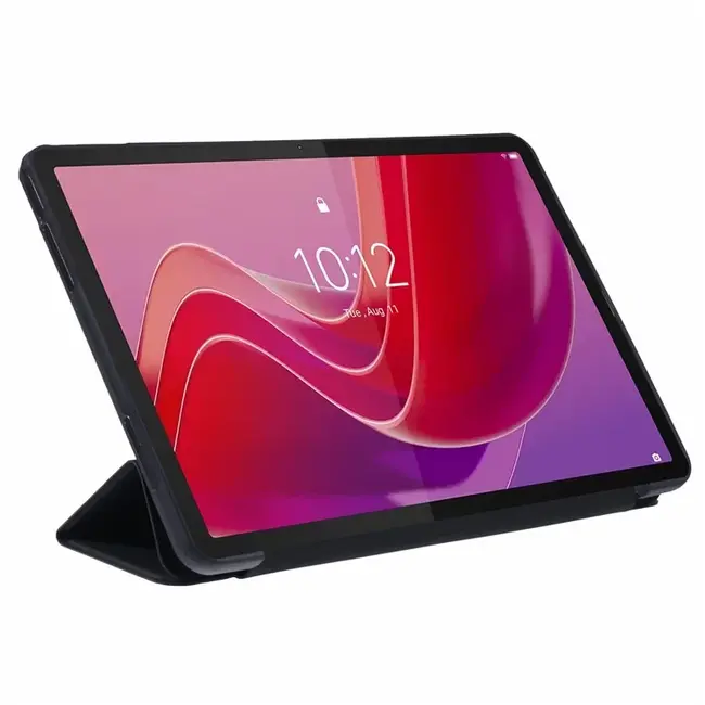 Hoozey - Tablet hoes geschikt voor Lenovo Tab M11 - Siliconen Tri-fold hoes met Auto/Wake functie - Shockproof - Zwart