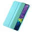 Hoozey - Tablet hoes geschikt voor Apple iPad 11 (2025) A16 / Apple iPad 10.9 (2022) - Siliconen Tri-fold hoes met Auto/Wake functie - Shockproof - Cyaan