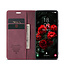 Caseme - Telefoonhoesje geschikt voor Samsung Galaxy S25 - Wallet Book Case - Met Magnetische Sluiting - Rood