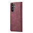 Caseme - Telefoonhoesje geschikt voor Samsung Galaxy S25 - Wallet Book Case - Met Magnetische Sluiting - Rood