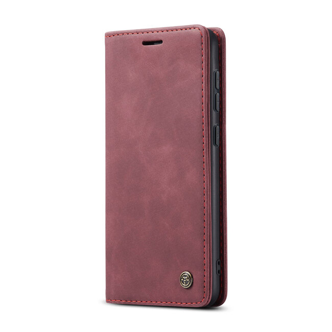 Caseme - Telefoonhoesje geschikt voor Samsung Galaxy S24 FE - Wallet Book Case - Met Magnetische Sluiting - Rood