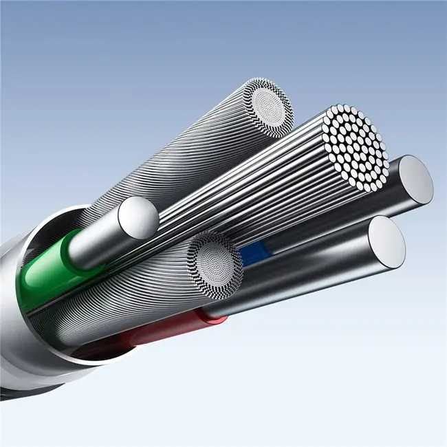 Joyroom - Light-Speed Series - USB-A naar USB-C kabel - Nylon - 3A Snellader - 1,2 Meter - Zwart