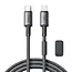 Joyroom - Universele Kabel - USB-C Naar Lightning Kabel - Met Magnetische Organizer - 1.2 Meter - 60W - Grijs