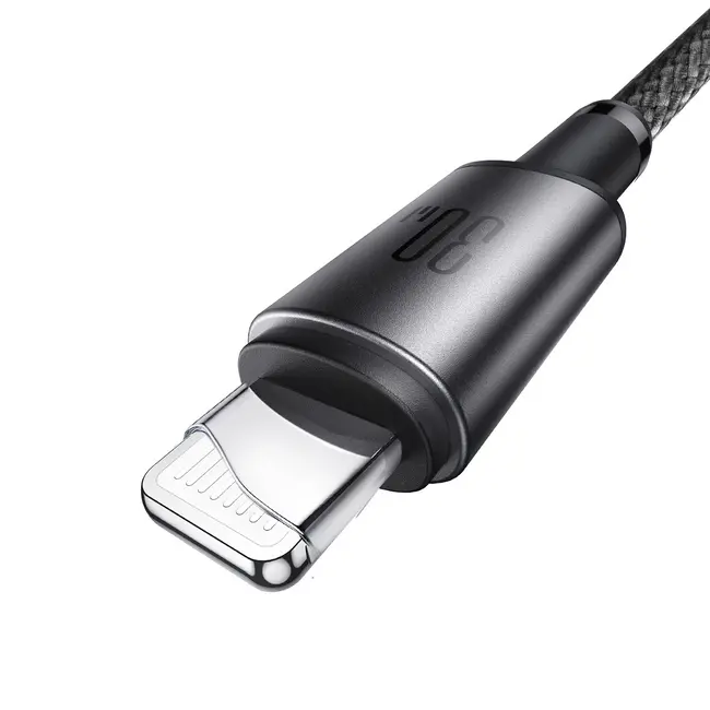 Joyroom - Universele Kabel - USB-C Naar Lightning Kabel - Met Magnetische Organizer - 1.2 Meter - 60W - Grijs
