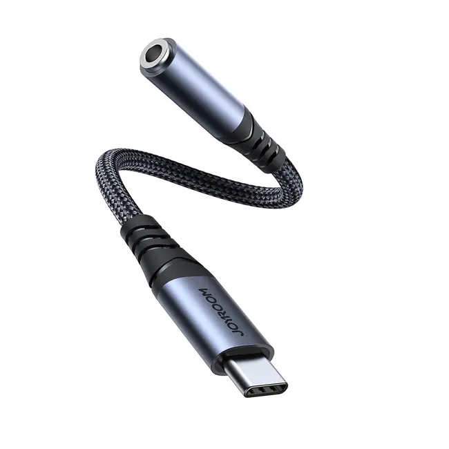 Joyroom -  USB-C naar 3.5 MM Mini jack - USB-C Adapter - Geschikt voor Koptelefoons en Oordopjes - Zwart