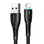 Joyroom - Starry Series - USB-A naar Lightning kabel - Nylon - 3A Snellader - 1 Meter - Zwart