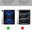 Hoozey - Tablet hoes geschikt voor Apple iPad Pro 12.9 inch (2022) / iPad Pro 12.9 (2021) / iPad Pro 12.9 (2020) - Tri-Fold Book Case - Met Auto/Wake functie - Paars