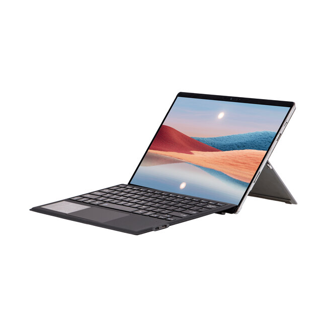 Toetsenbord geschikt voor Microsoft Surface Pro 4/6/7 - QWERTY - Bluetooth Toetsenbord Cover - Met Touchpad - draadloos toetsenbord - QWERTY - Donker Grijs