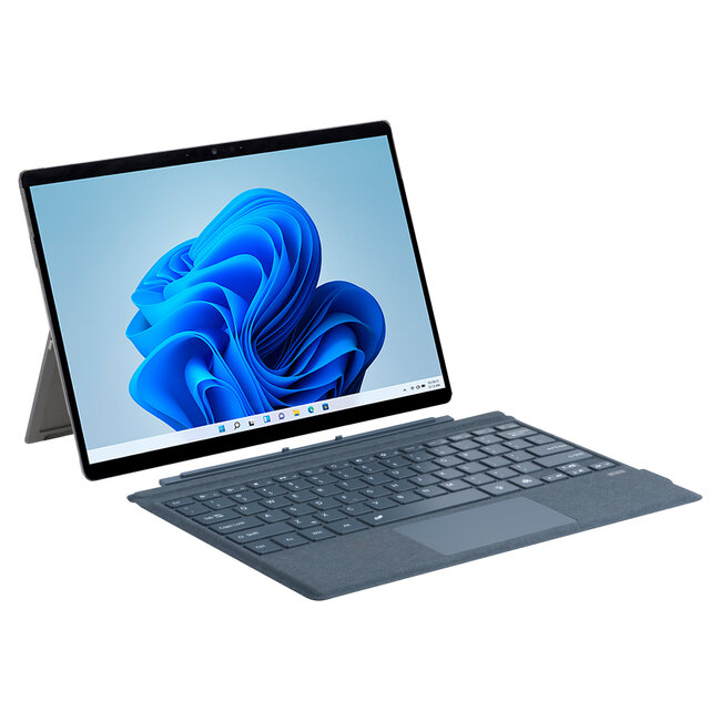 Toetsenbord geschikt voor Microsoft Surface Pro 4/6/7 - QWERTY - Bluetooth Toetsenbord Cover - Met Touchpad en Toetsenbord verlichting - draadloos toetsenbord - QWERTY - Blauw