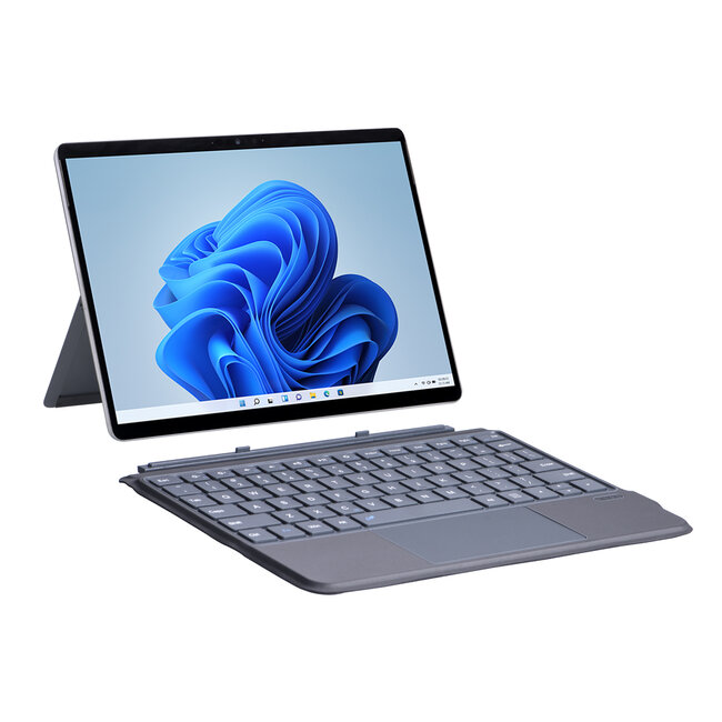Toetsenbord geschikt voor Microsoft Surface Go / Go 2 / Go 3 / Go 4 - QWERTY - Bluetooth Toetsenbord Cover - Met Touchpad - draadloos toetsenbord - QWERTY - Grijs