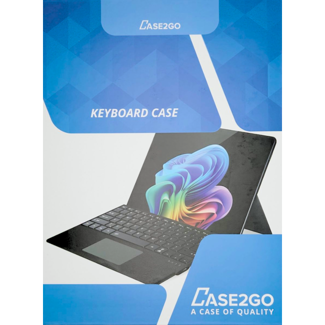 Toetsenbord geschikt voor Microsoft Surface Pro 4/6/7 - QWERTY - Bluetooth Toetsenbord Cover - Met Touchpad en Toetsenbord verlichting - draadloos toetsenbord - QWERTY - Wijn Rood