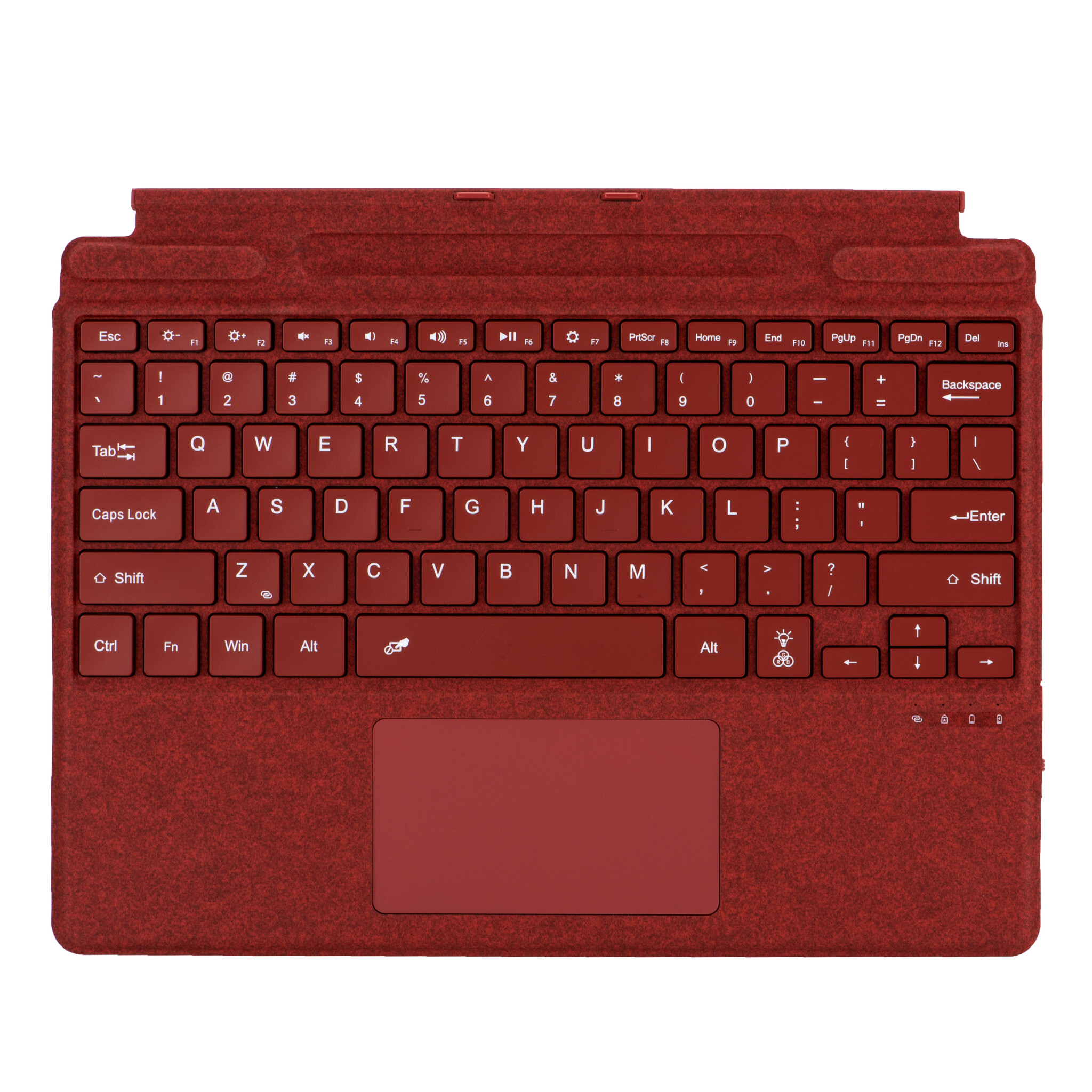 Microsoft Surface Go2 of Go3 - Type Cover - Rood toetsenbord