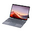 Toetsenbord geschikt voor Microsoft Surface Pro 9/10/11/Pro X - QWERTY - Bluetooth Toetsenbord Cover - Met Touchpad en Toetsenbord Verlichting - draadloos toetsenbord - QWERTY - Grijs