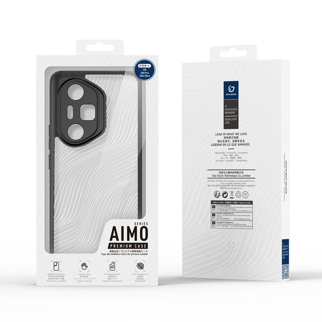 Dux Ducis - Telefoon Hoesje geschikt voor de Honor 300 Pro/300 Ultra - Back Cover - Aimo Series - Zwart