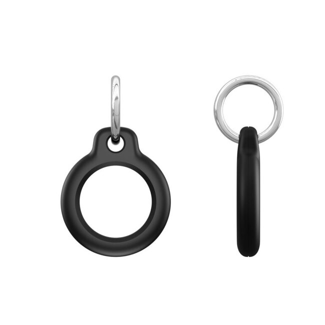 Dux Ducis -  4-Pack Airtag-sluitelhanger -  4 Kleuren Mix - Airtag hoesje - Airtag houder - Wit/Rood/Blauw/Zwart