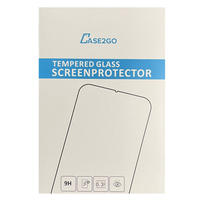 Case2go - Tablet Screenprotector geschikt voor Samsung Galaxy Tab A8 (2021 & 2022) - 10.5 Inch - Tempered Glass - Case Friendly - Transparant