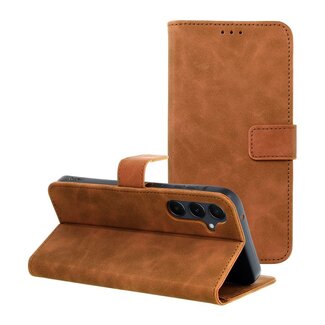 Case2go Case2go - Telefoonhoesje geschikt voor Samsung Galaxy A56 - Wallet Book Case - Met Magnetische Sluiting - Bruin
