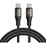 Joyroom - Light-speed Series - Type C naar Type C kabel - Nylon - 100W - 1,2 Meter - Zwart