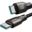 Joyroom - Light-speed Series - Type C naar Type C kabel - Nylon - 100W - 1,2 Meter - Zwart