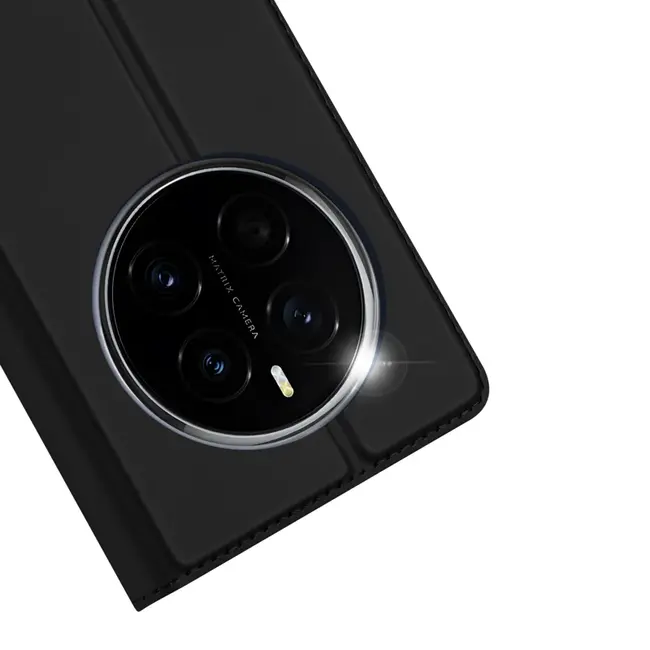 Dux Ducis - Telefoon Hoesje geschikt voor Honor Magic7 Pro - Skin Pro - Book Case - Zwart