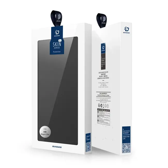 Dux Ducis - Telefoon Hoesje geschikt voor Honor Magic7 Pro - Skin Pro - Book Case - Zwart