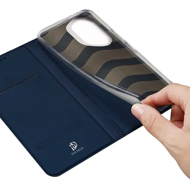 Dux Ducis - Telefoon Hoesje geschikt voor Honor 300 - Skin Pro - Book Case - Donkerblauw
