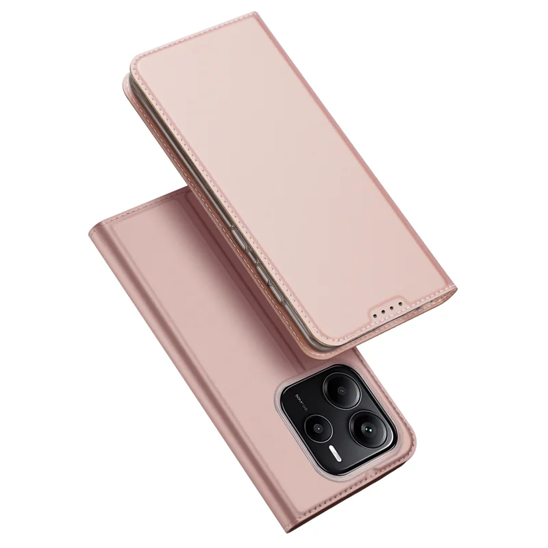 Dux Ducis - Telefoon Hoesje geschikt voor de Xiaomi Redmi Note 14 5G  - Skin Pro - Book Case - Rosé-Goud afbeelding