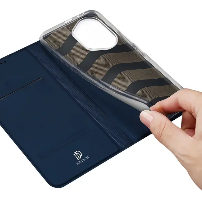 Dux Ducis - Telefoon Hoesje geschikt voor Honor 300 Pro / Ultra - Skin Pro - Book Case - Donkerblauw