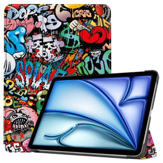 Case2go Case2go - Tablet hoes geschikt voor Apple iPad Air (2024) / Apple iPad Air (2025) - 11 Inch - Tri-fold hoes - Auto/Wake functie - Graffitti Case2go Case2go - Tablet hoes geschikt voor Apple iPad Air (2024) / Apple iPad Air (2025) - 11 Inch - Tri-fold hoes - Auto/Wake functie - Graffitti