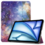 Case2go Case2go - Tablet hoes geschikt voor Apple iPad Air (2024) / Apple iPad Air (2025) - 11 Inch - Tri-fold hoes - Auto/Wake functie - Galaxy